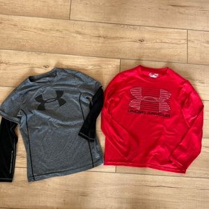 2 Under Armour long sleeved shirts